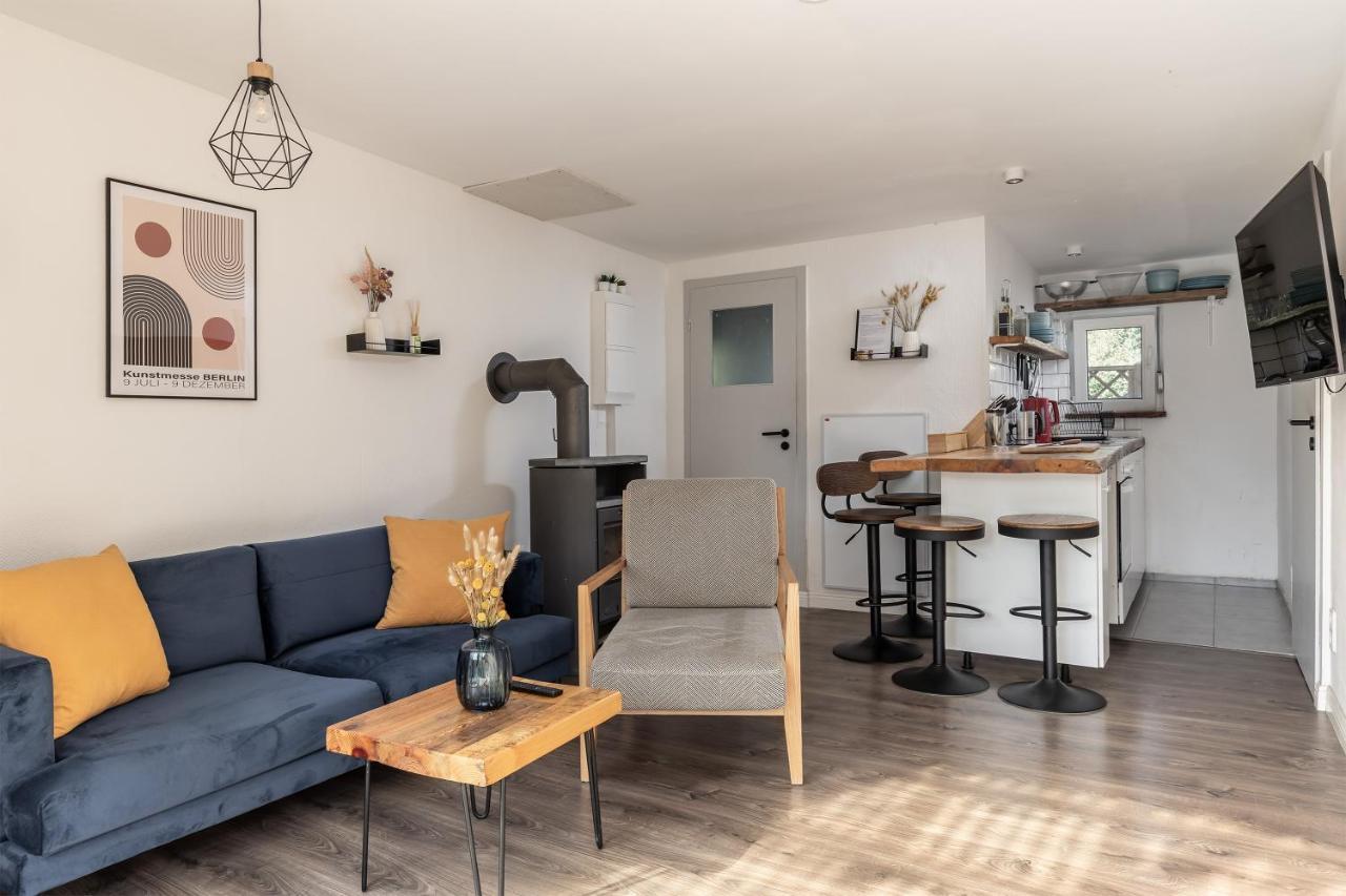 Am Grimnitzsee Gemutliches Tiny House Bungalow Mit Sauna Und Kamin Joachimsthal Exteriör bild