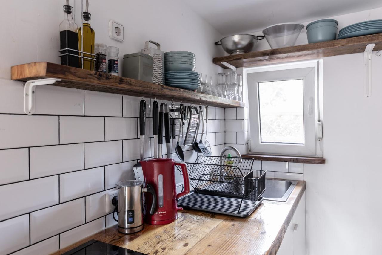 Am Grimnitzsee Gemutliches Tiny House Bungalow Mit Sauna Und Kamin Joachimsthal Exteriör bild