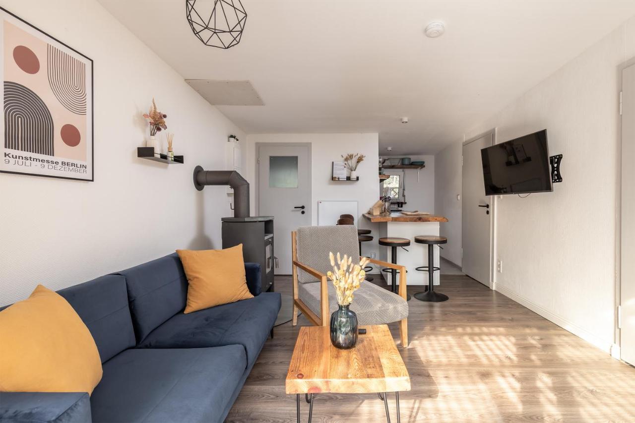 Am Grimnitzsee Gemutliches Tiny House Bungalow Mit Sauna Und Kamin Joachimsthal Exteriör bild